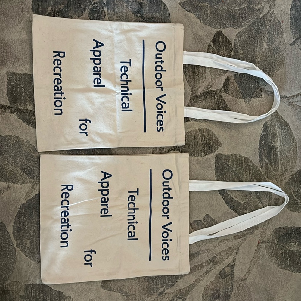 Brand new outdoor voice canvas tote